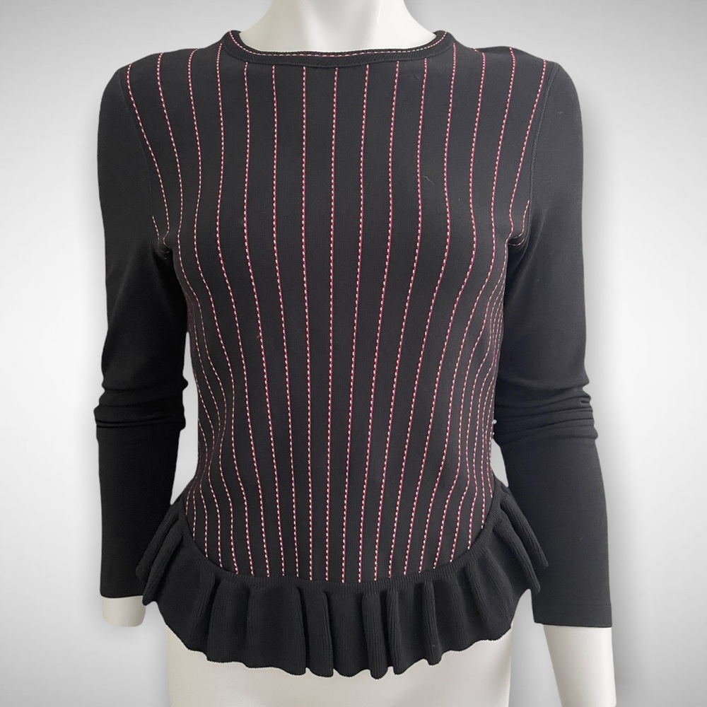 MarcCain Knit Pinstripe Body Sweater